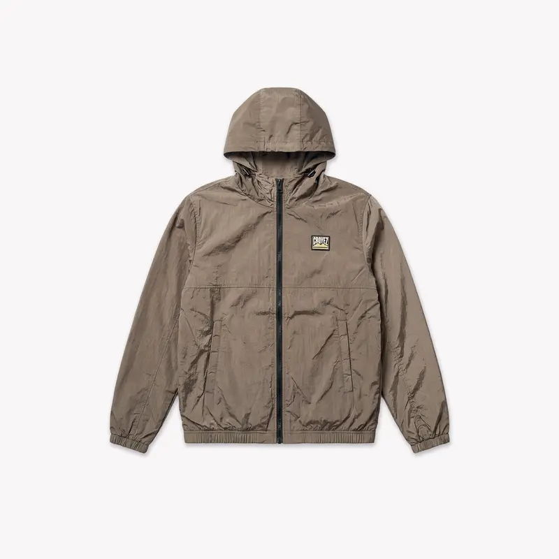 Croyez Crinkle Patch Jacket | Washed Brown