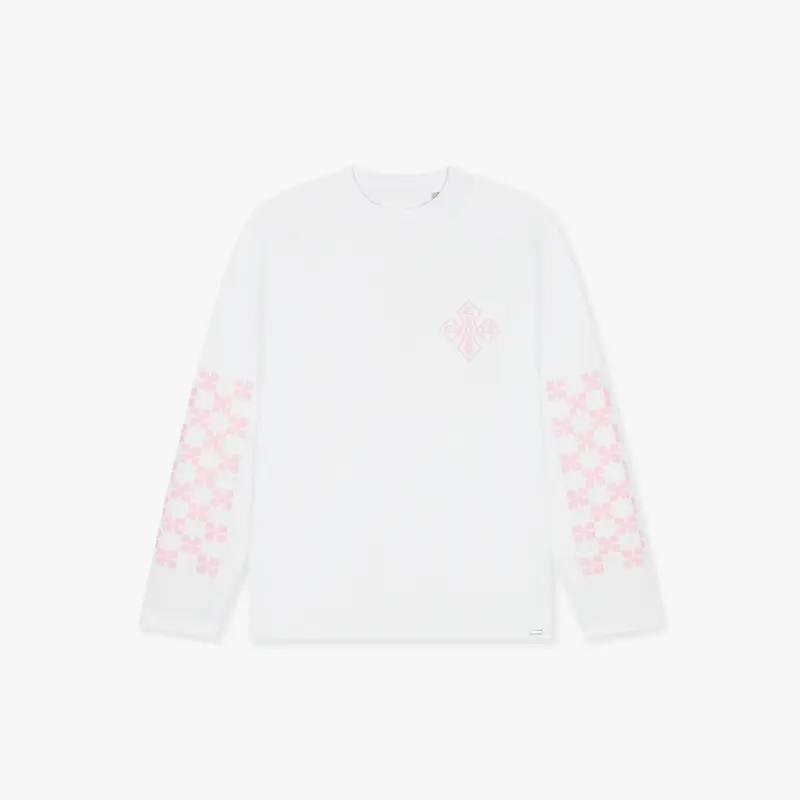 Croyez Cross Longsleeve | White/Pink