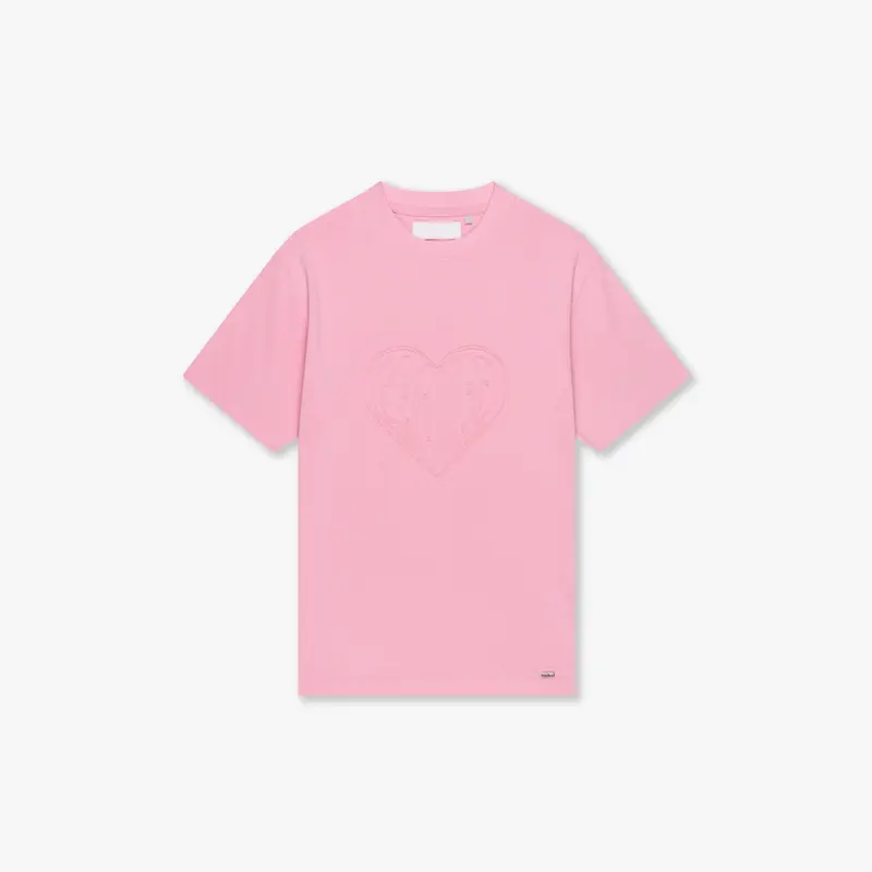 CROYEZ CUT OUT HEART T-SHIRT | PINK