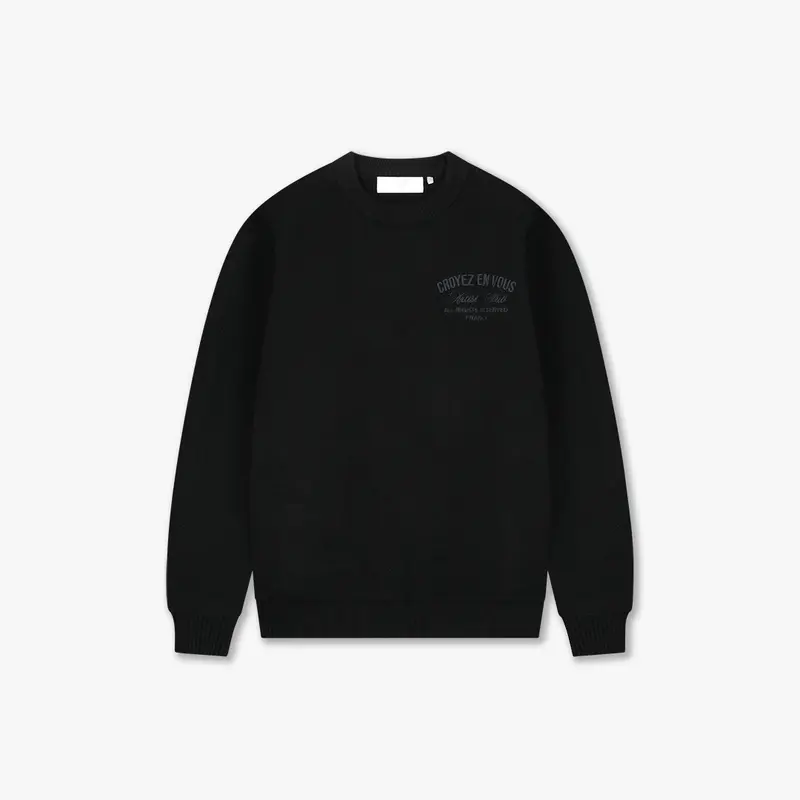 Croyez 'En Vous' Knit Sweater | Black