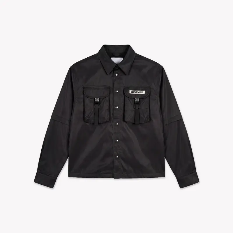 Croyez Etiquette Nylon Jacket | Black