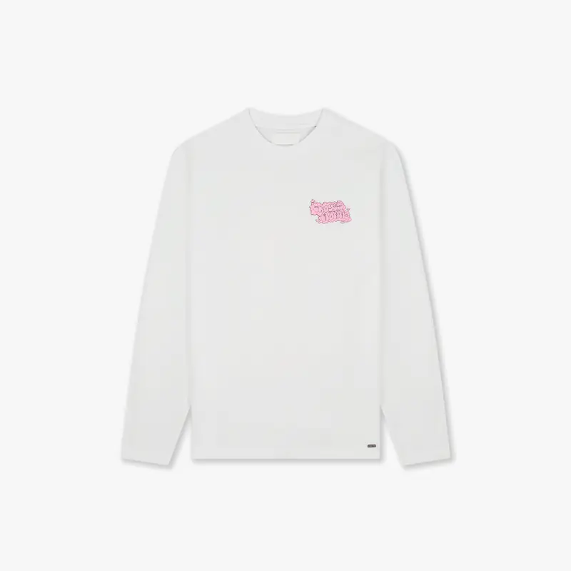 Croyez Fleur Heureuse Longsleeve | White