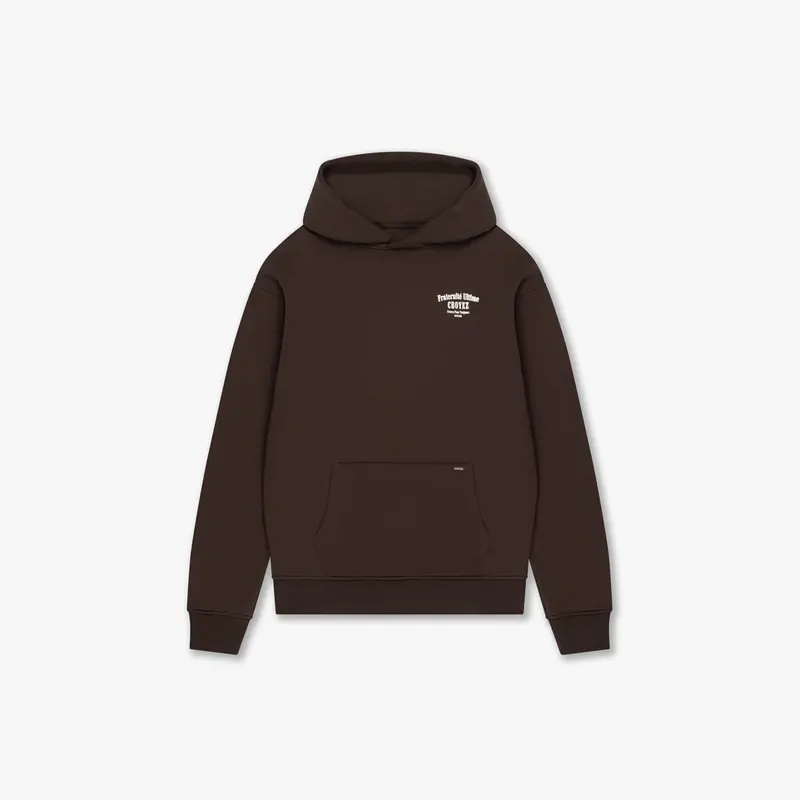 CROYEZ FRATERNITÉ HOODIE | BROWN