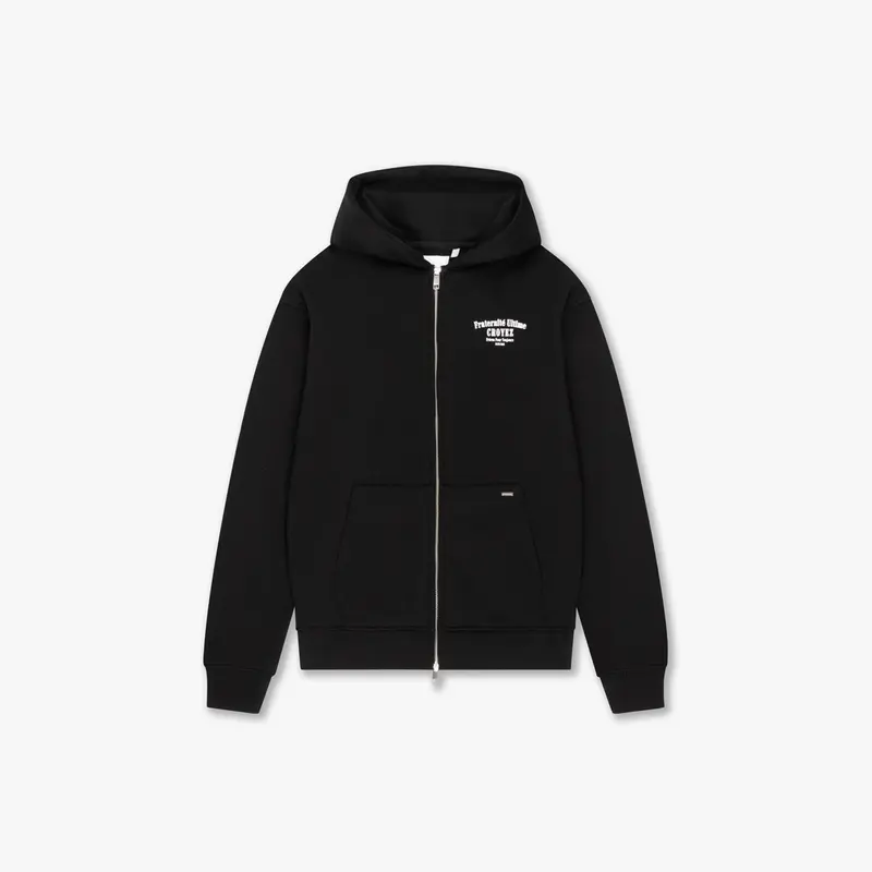 CROYEZ FRATERNITÉ ZIP-HOODIE | BLACK