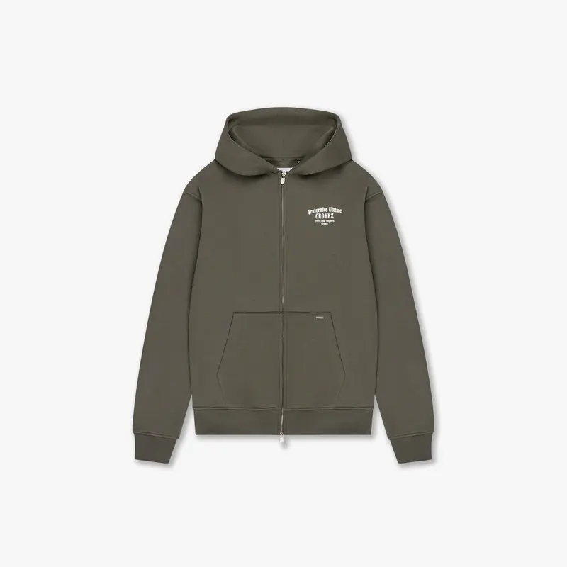 CROYEZ FRATERNITÉ ZIP-HOODIE | DUSTY OLIVE