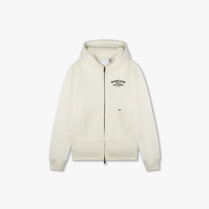 Croyez Fraternité Zip-Hoodie | Off-white