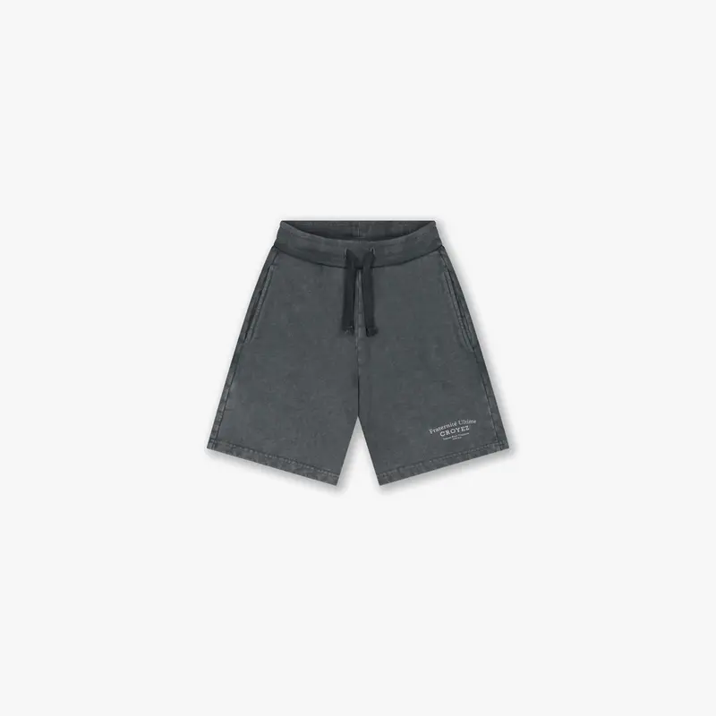 Croyez Mini Fraternité Shorts | Acid Wash/White