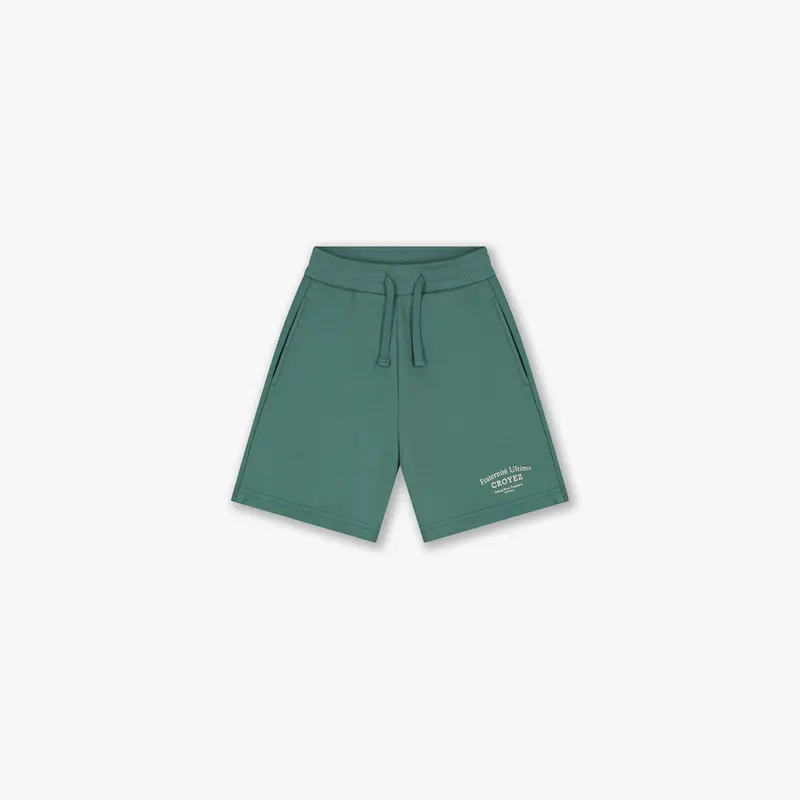 Croyez Mini Fraternité Shorts | Green/Off-White