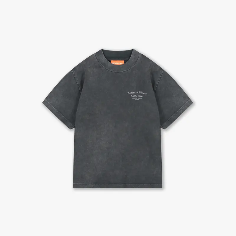 Croyez Mini Fraternité T-Shirt | Acid Wash/White
