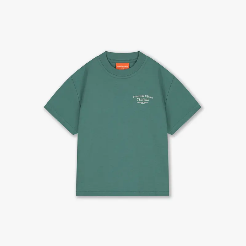 Croyez Mini Fraternité T-Shirt | Green/Off-White