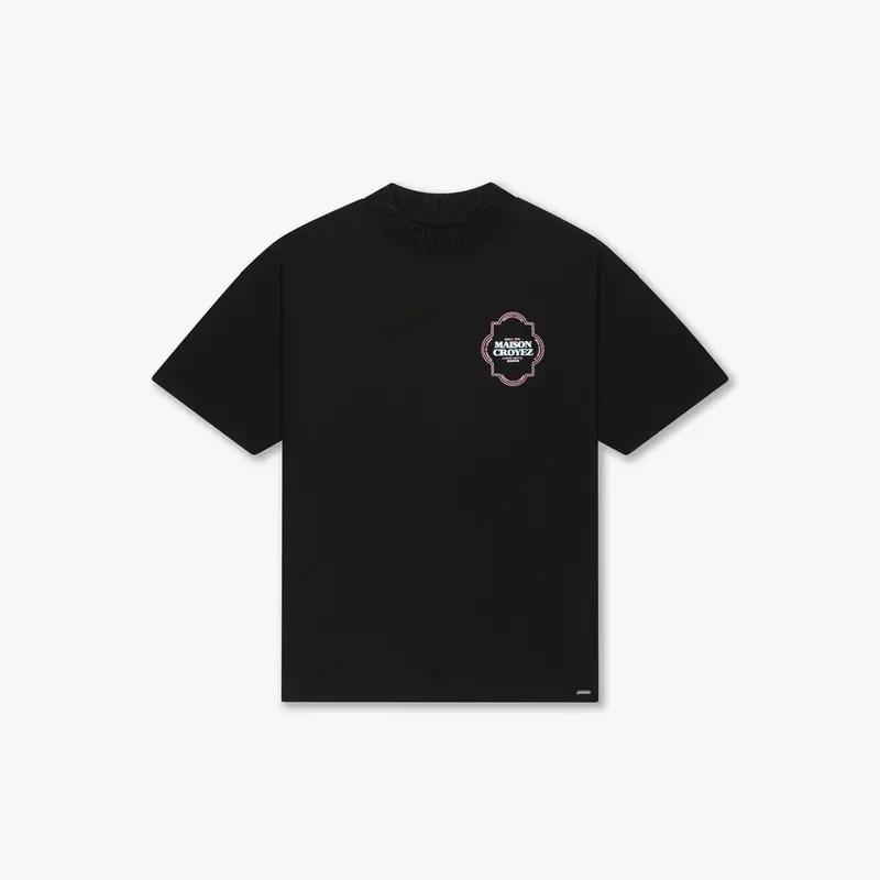 CROYEZ MOROCCAN T-SHIRT | BLACK/PINK