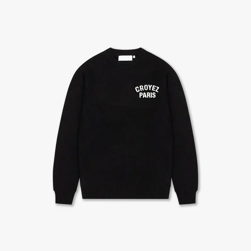 CROYEZ PARIS KNIT SWEATER | BLACK
