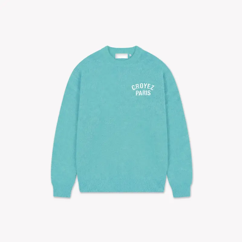 Croyez Paris Knit Sweater | Tiffany Blue
