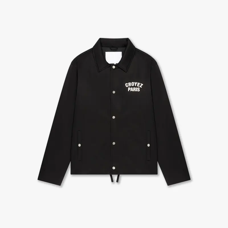 CROYEZ PARIS PADDED COACH JACKET | BLACK