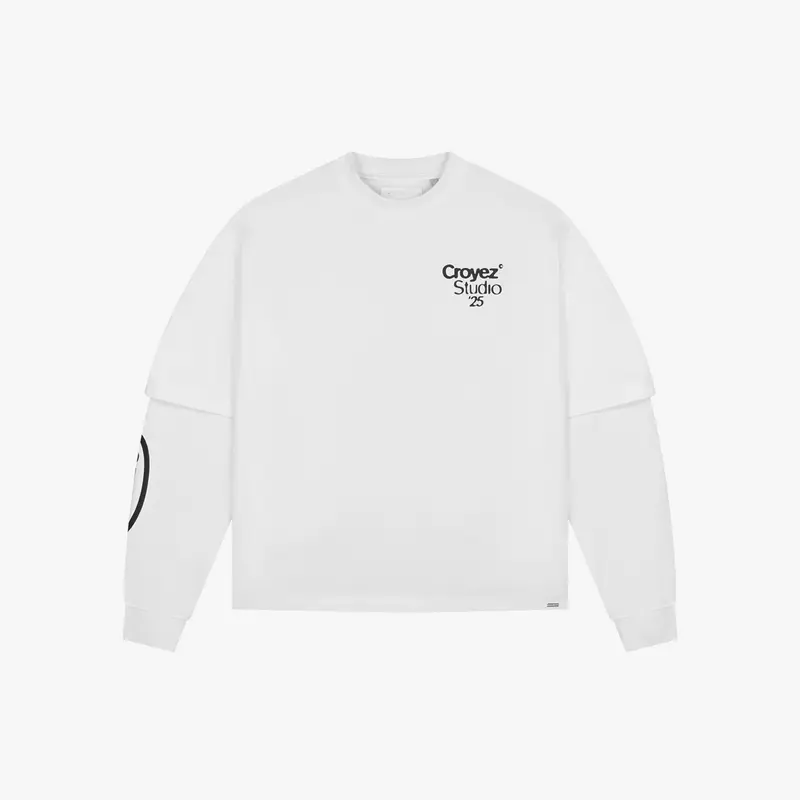 Croyez Pop-Up Longsleeve T-Shirt | White