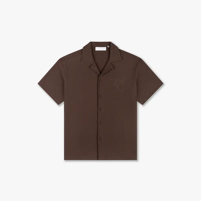 CROYEZ RIBBED SHIRT | BROWN