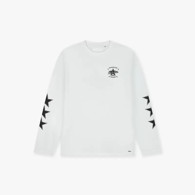Croyez Rockstar Longsleeve T-Shirt | White