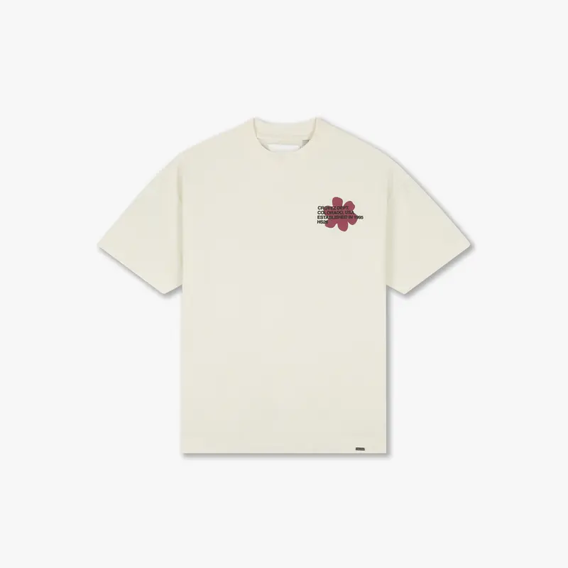 Croyez Silhouette T-Shirt | Off-White/Cherry
