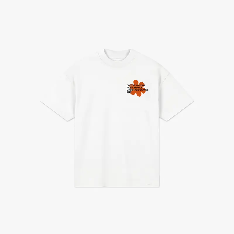 Croyez Silhouette T-Shirt | White/Orange