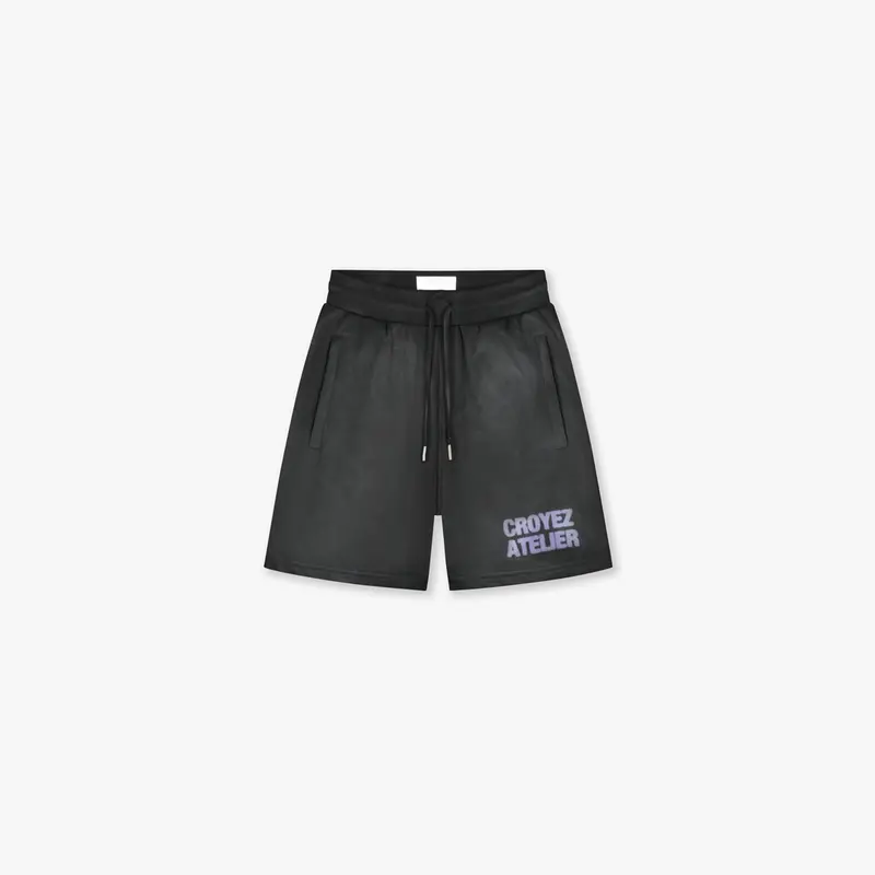 Croyez Sprayed Atelier Shorts | Black