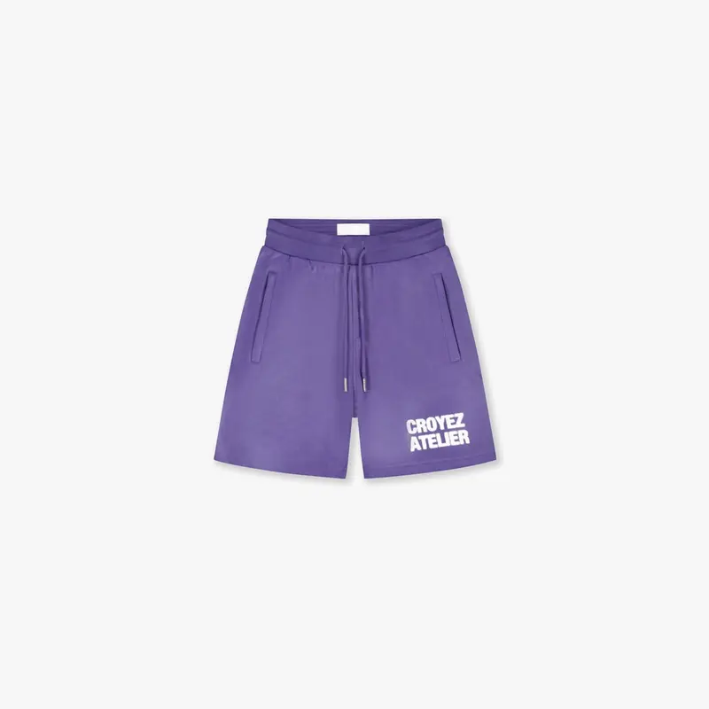 Croyez Sprayed Atelier Shorts | Dark Purple