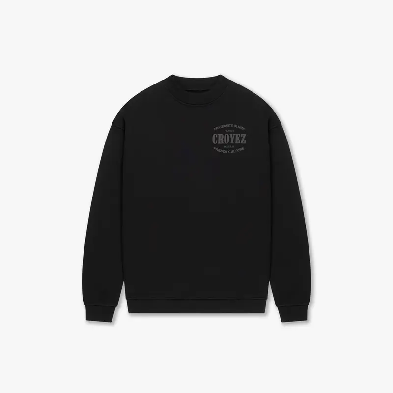 CROYEZ STAMP SWEATER | BLACK