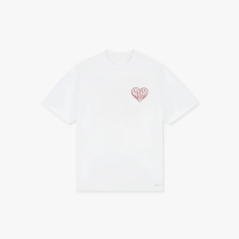Croyez Stitched Heart T-Shirt | White