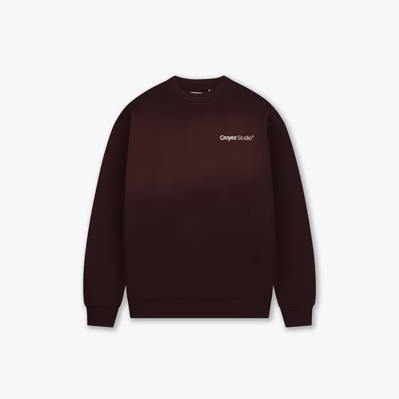 Croyez Studio Faded Sweater | Raisin Red