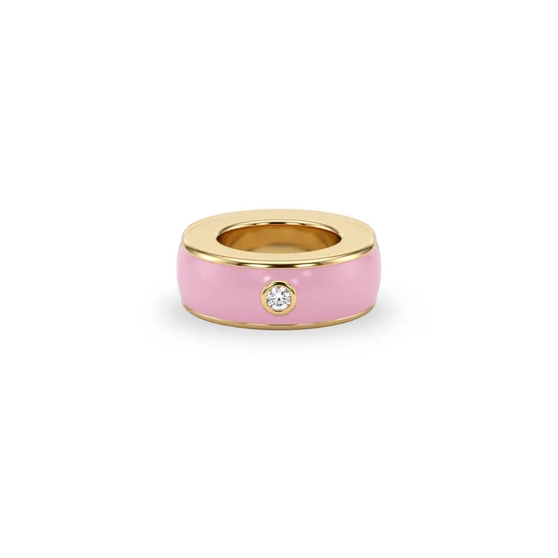 Crystal Charm Lock Pink