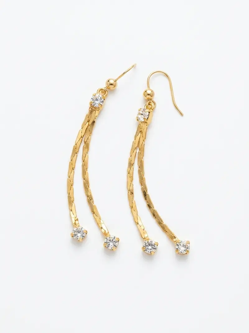 Crystal String Earrings