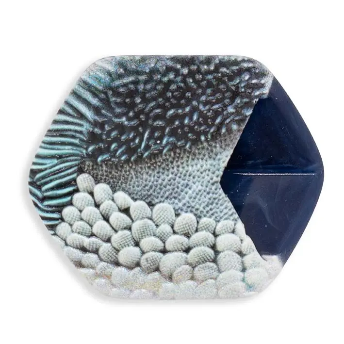 Cube hanger Blue Coral, reliëf print