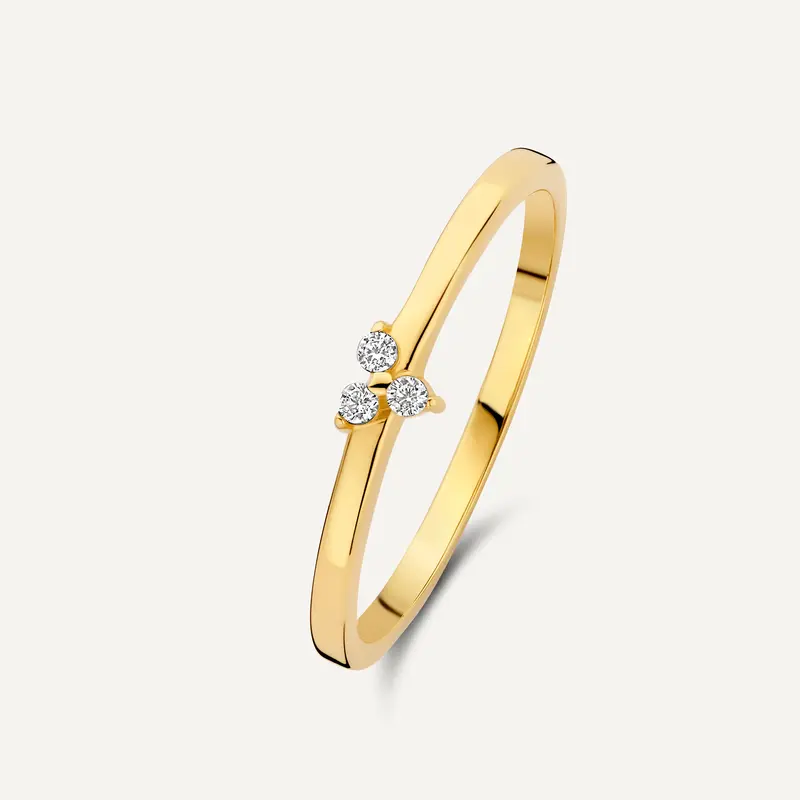 Cubic Zirconia Lotus Ring