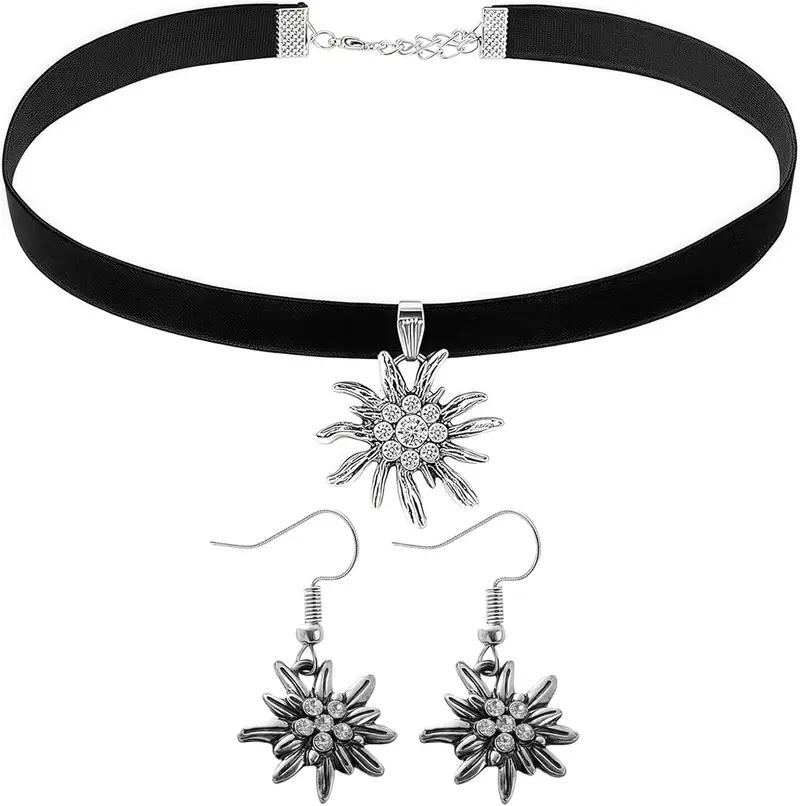 Damen Edelweiß Schmuckset – AlpenLiebe Oktoberfest 2025
