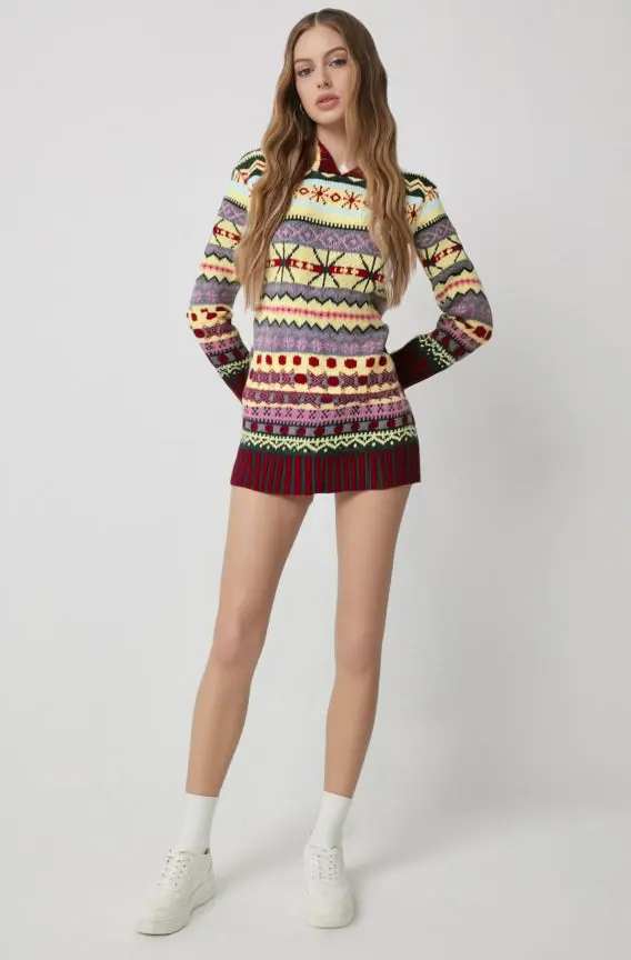Damen Norwegerpullover – Solveiga Herbstzauber