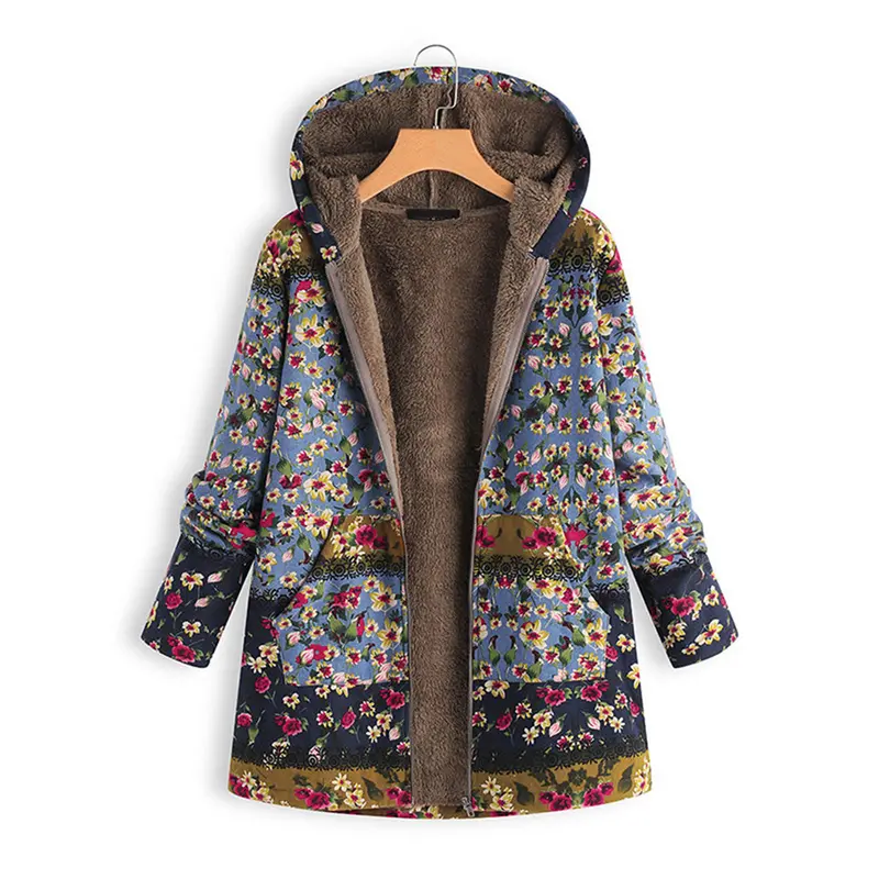 Damen Teddy-Mantel mit Kapuze für Winter 2025 - Seraphina