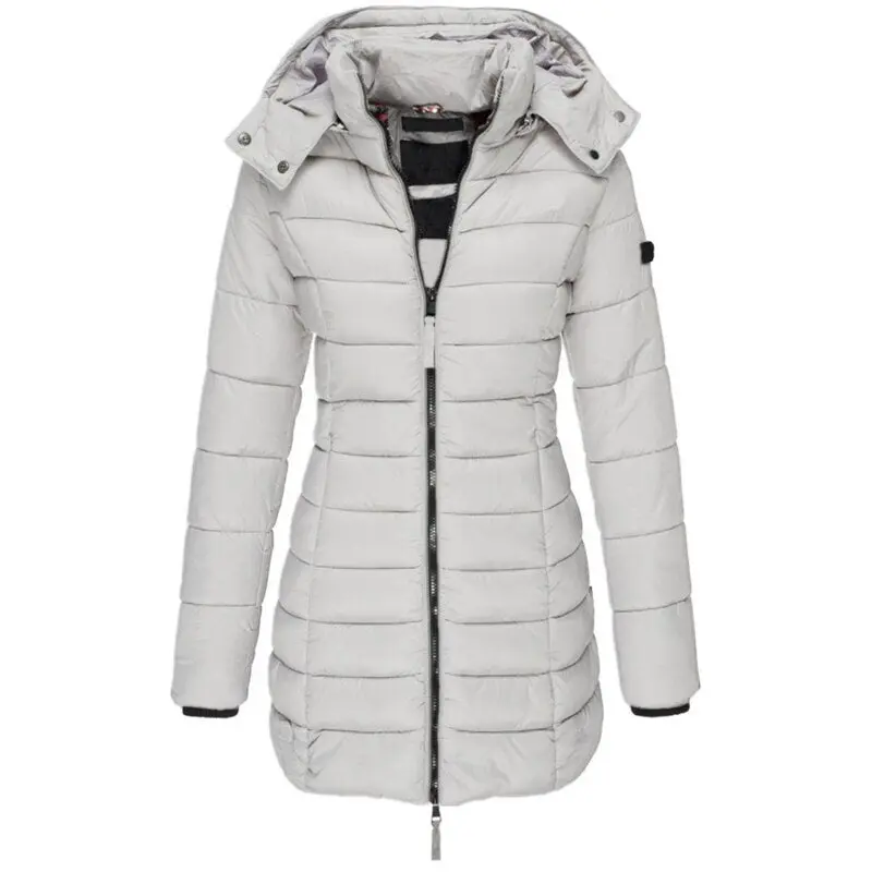 Damen Winterparka mit Kapuze und Daunenfüllung - Elena Schneeglanz Edition