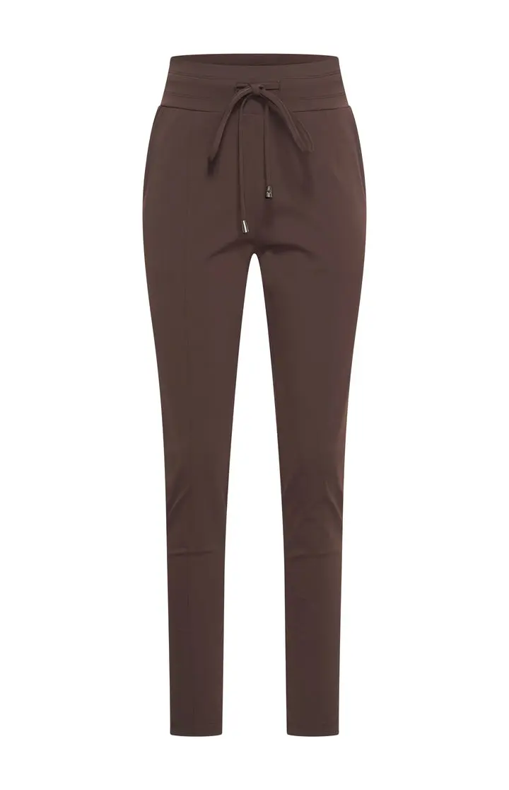 Danja - Mi Piace - Travelstof Broek - Espresso - 202134
