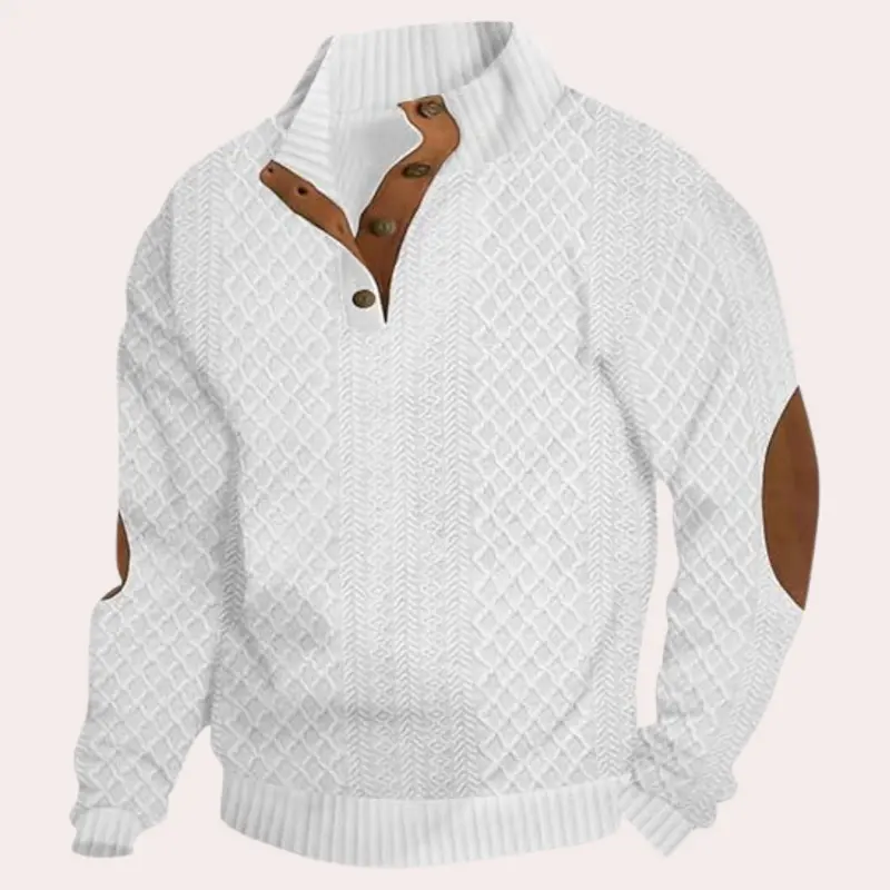 Dany - Warme Winter-Casual Herrenpullover mit Knopfverschluss