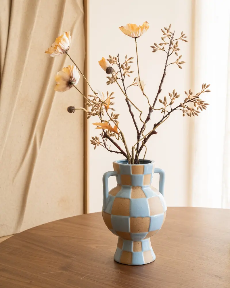 Deco Vaas Blocsy Blue