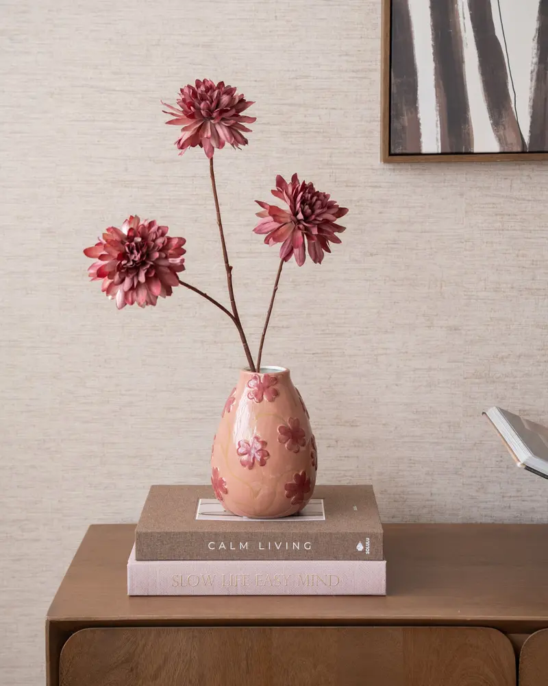 Deco Vaas Clover Dolomiet Roze