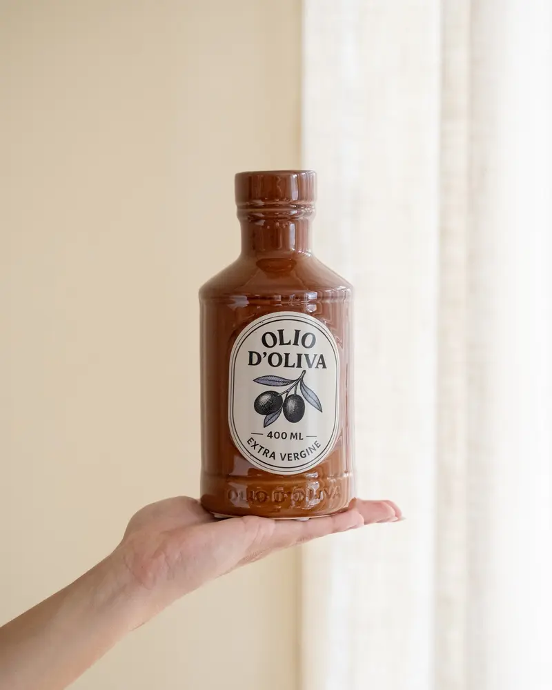 Deco Vaas Olio D'oliva Rood