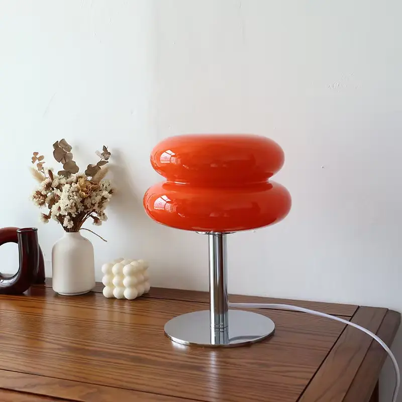 DESIGNER-GLAS-TISCHLAMPE – STIMMUNGSVOLLE LED-LAMPE FÜR SCHLAF- UND ARBEITSZIMMER