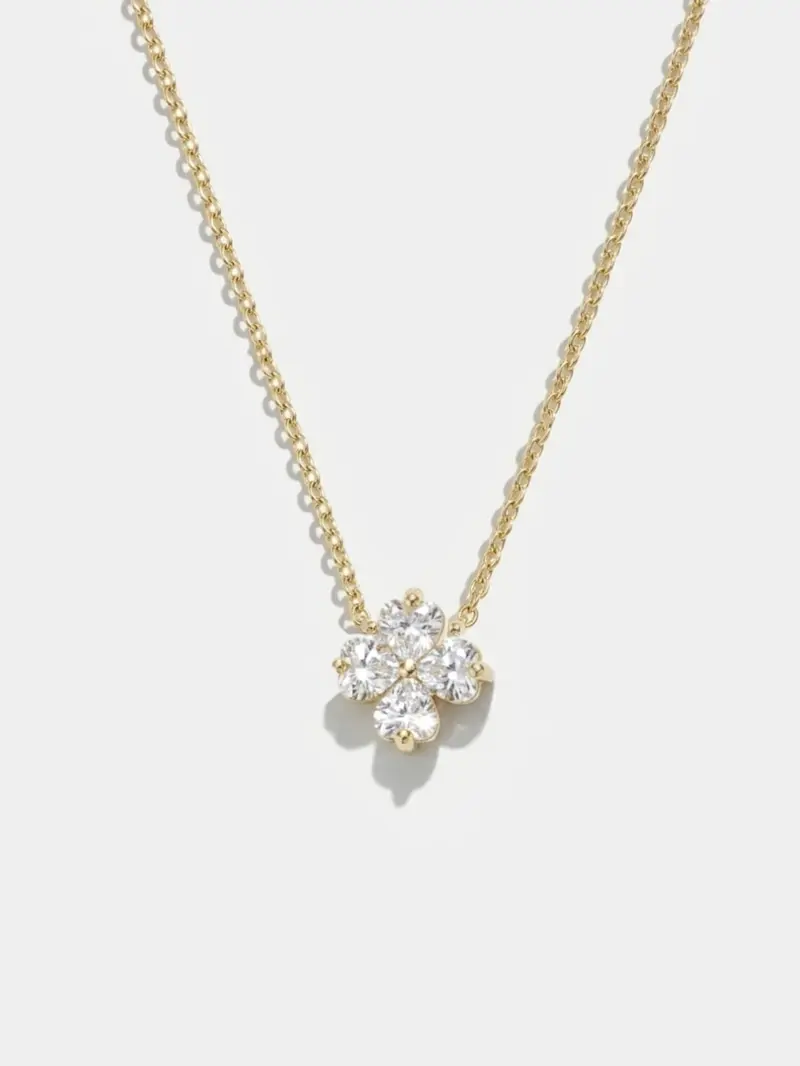 Diamond clover Necklace