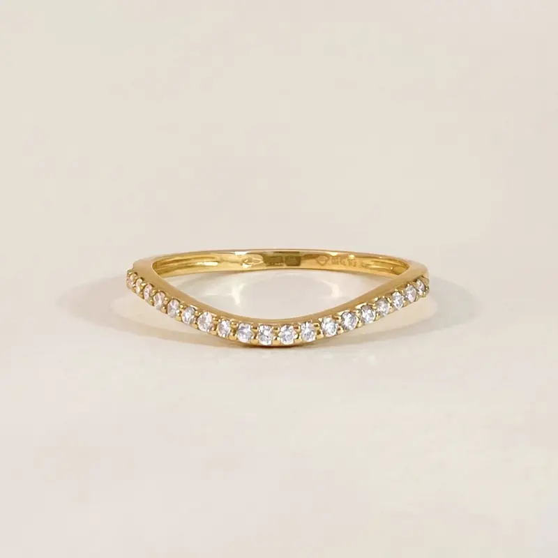 Diamond Curve Ring