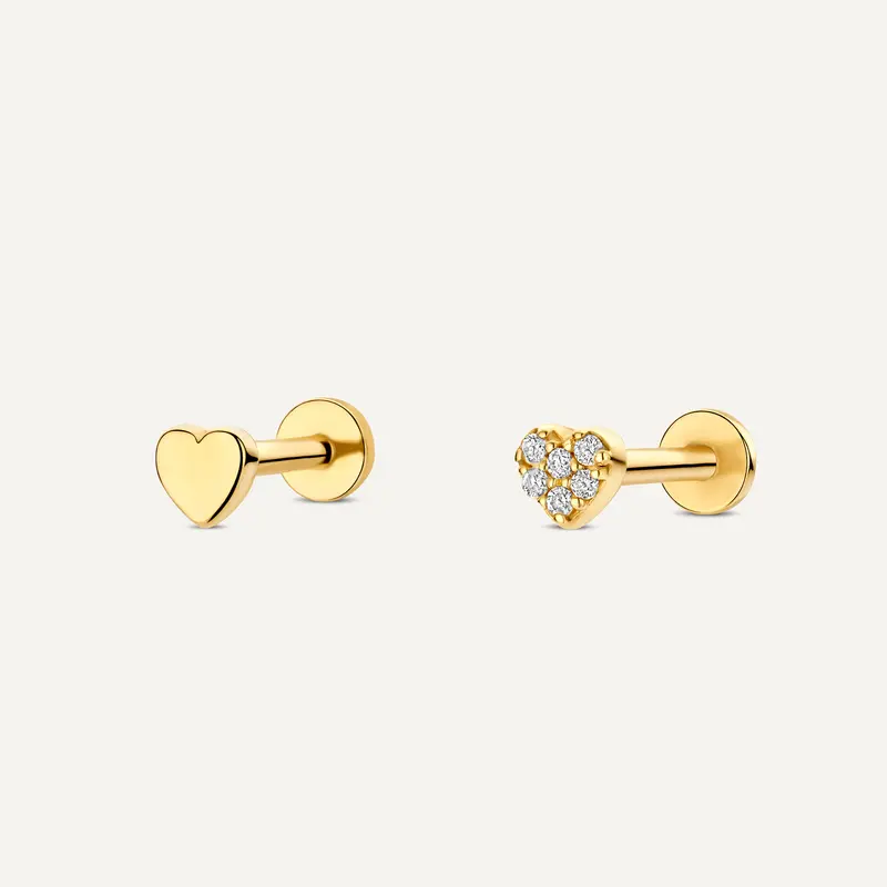 Diamond Heart Piercing Set (0.02ct)