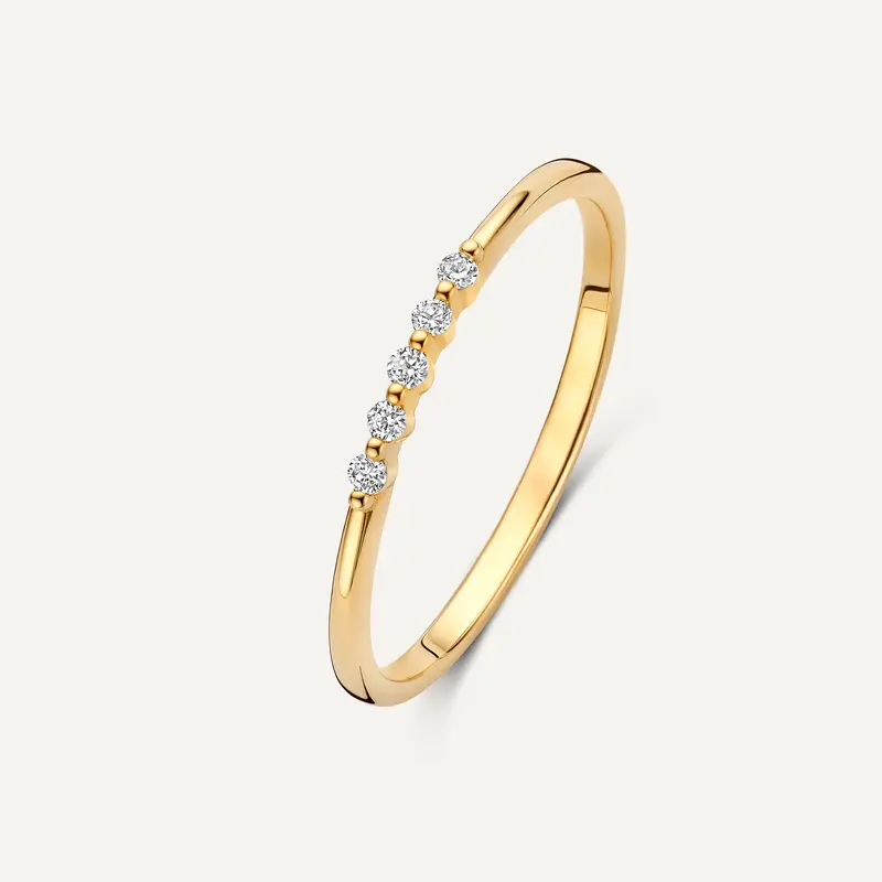 Diamond Threaded Stacker Ring (0.05 ct)