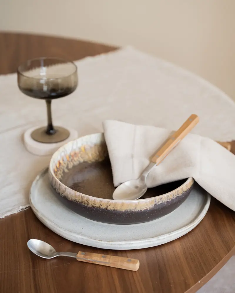 Diep Dinerbord Mocha