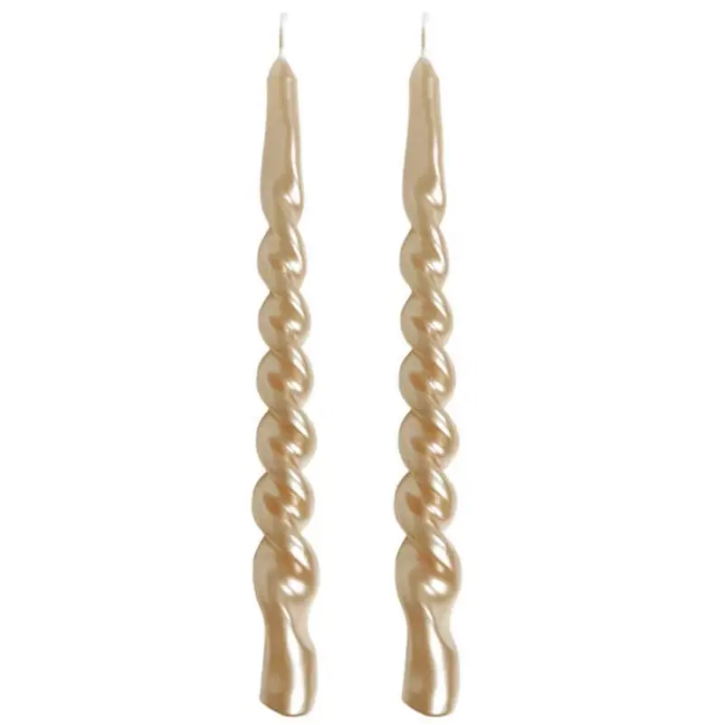 Dinerkaars Twisted set-van-2 Senza koper 2x2x25cm