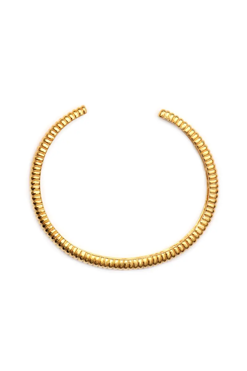 Dome Bangle Bracelet - Gold