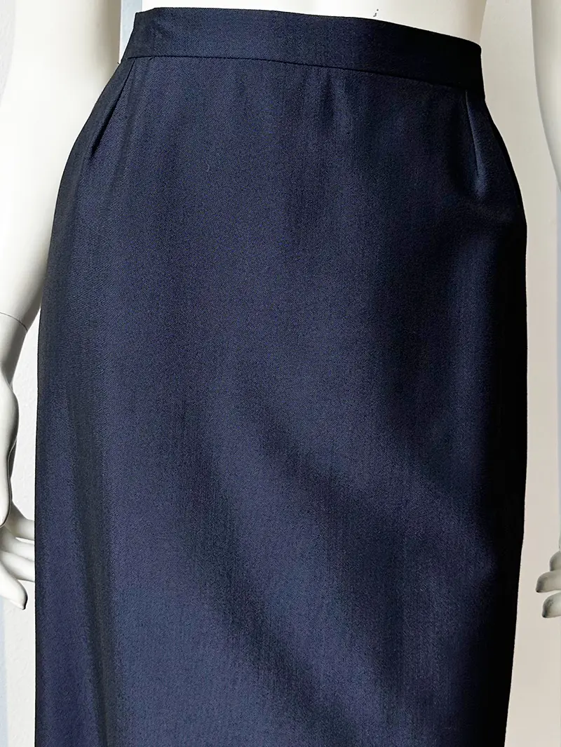 Donkerblauwe designer kokerrok